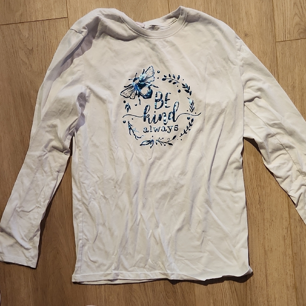 Kids Long Sleeve Shirt with Blue Graphic